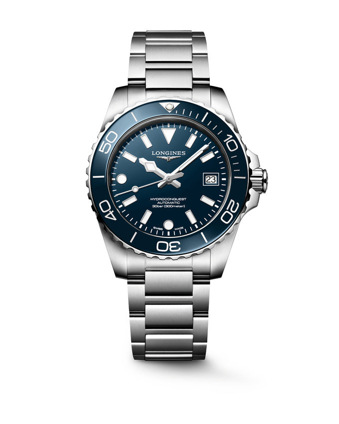 OROLOGIO LONGINES HYDROCONQUEST, AUTOMATICO QUADRANTE blu, 39mm - L37794966