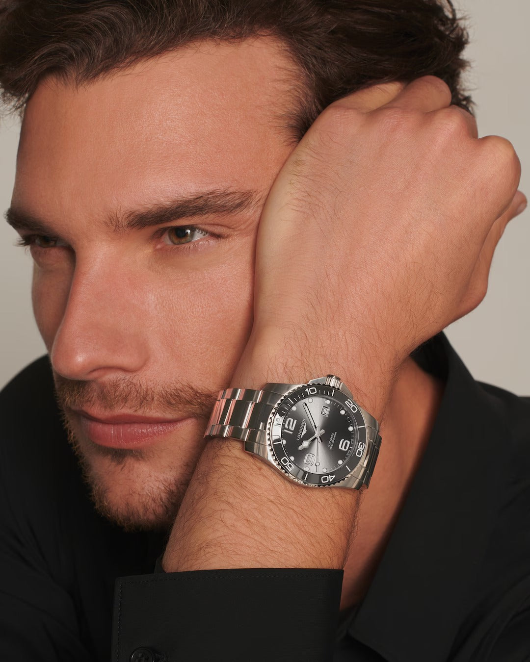 Orologio Longines HydroConquest, movimento automatico, quadrante silver, 41mm - L37814766