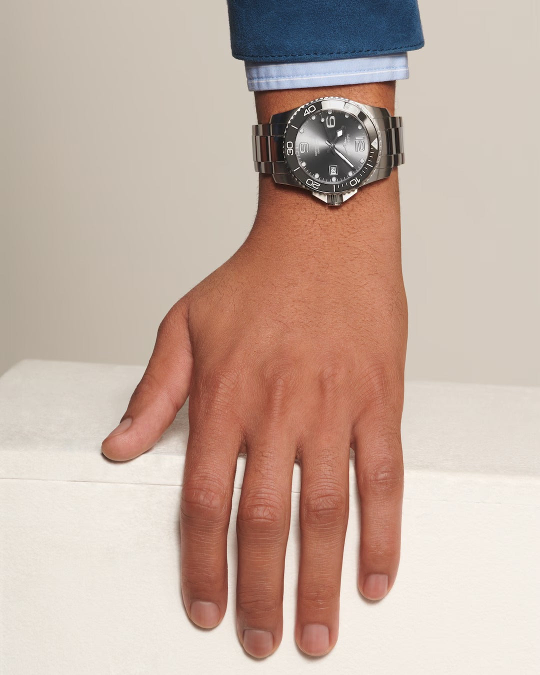 Orologio Longines HydroConquest, movimento automatico, quadrante silver, 41mm - L37814766