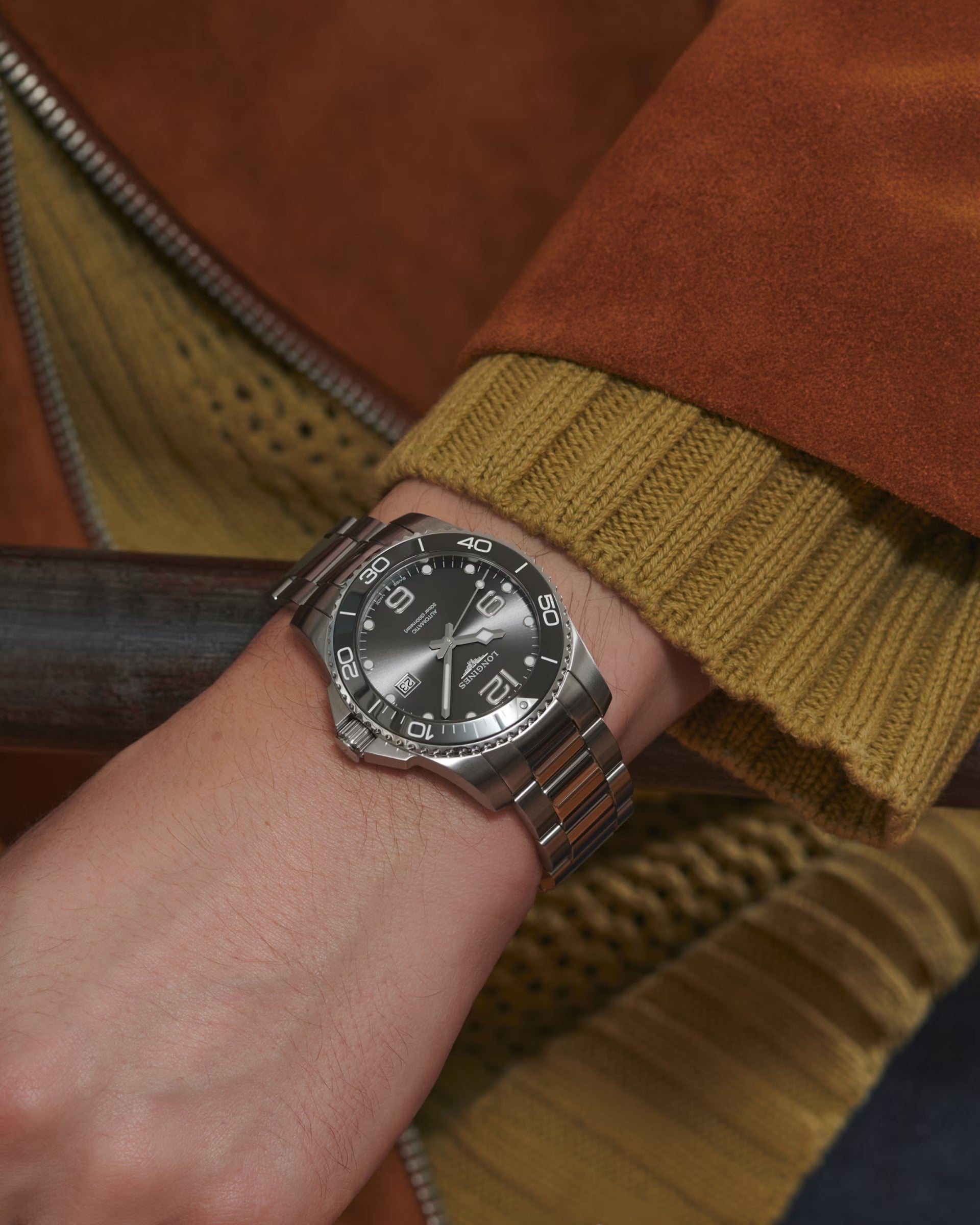 Orologio Longines HydroConquest, movimento automatico, quadrante silver, 41mm - L37814766