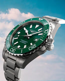 OROLOGIO LONGINES HYDROCONQUEST, Movimento automatico, quadrante verde, 42mm - L37884066