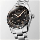 LONGINES SPIRIT ZULU TIME, quadrante nero, 39mm - L38024506