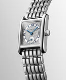 Orologio Longines MINI DOLCEVITA, movimento quarzo con quadrante madreperla tempestato di diamanti, 21.50 x 29.00 mm - L52004876