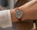 Orologio Longines Evidenza, Unisex quarzo, cinturino in pelle marrone e quadrante grigio, 35mm - L55054732