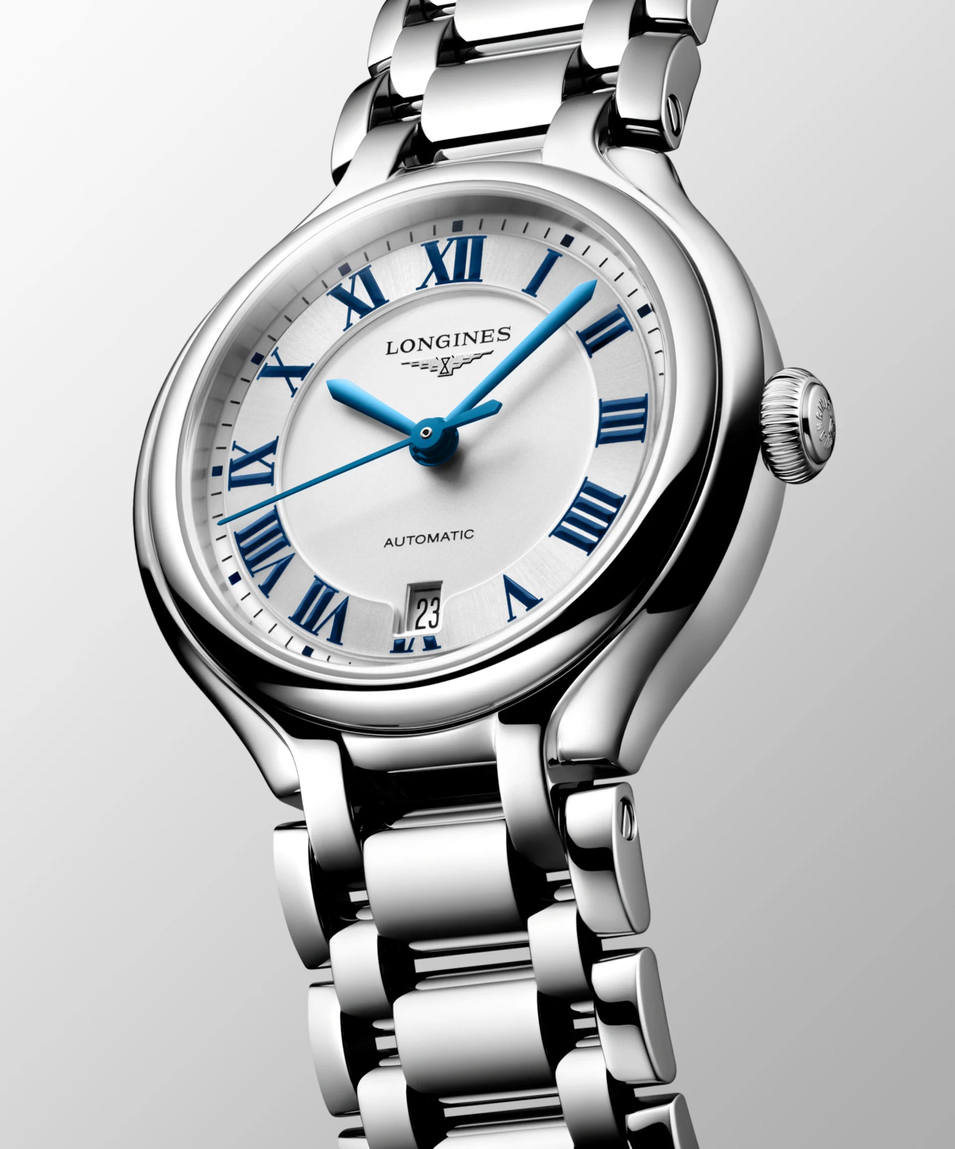 OROLOGIO LONGINES PRIMALUNA automatico quadrante silver, 30mm - L81234716