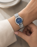 Orologio Longines PRIMALUNA, automatico quadrante Madreperla blu luminoso e indici diamnatati, 30mm - L81234976