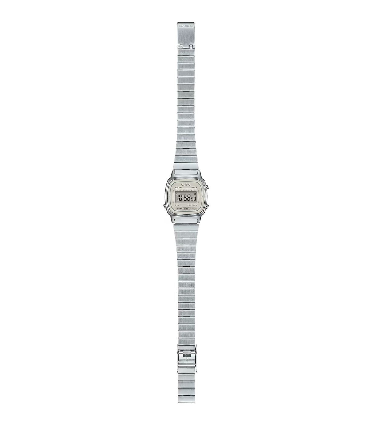 Orologio Casio lady mini Collection, total silver, 25mm - LA670WEA-8AEF