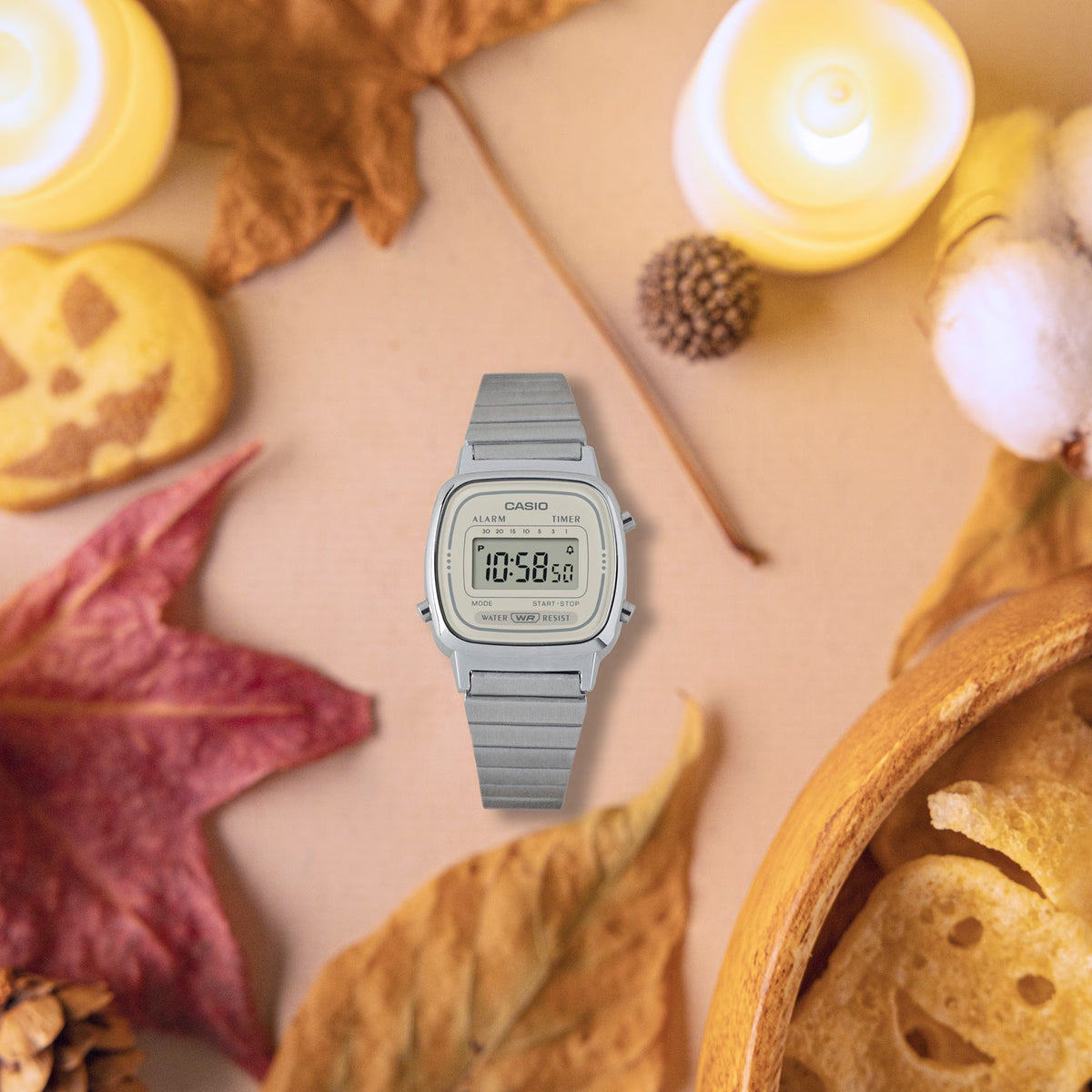 Orologio Casio lady mini Collection, total silver, 25mm - LA670WEA-8AEF