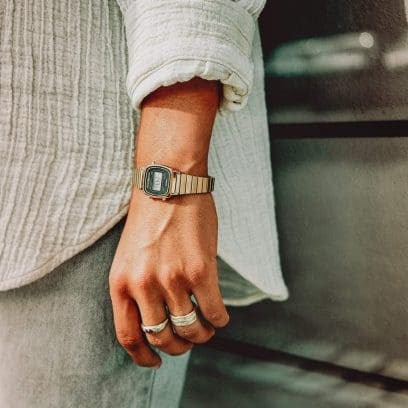 CASIO VINTAGE MINIUHR, GANZ GOLD, 24 MM – LA670WEGA-1EF