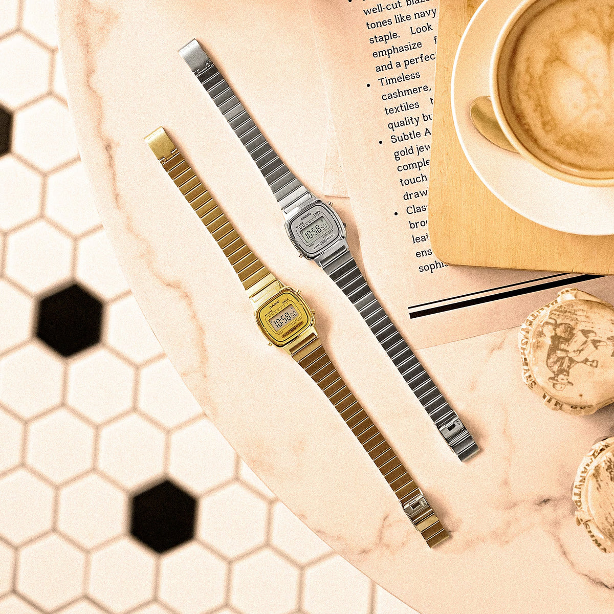 Orologio CASIO LADY mini Collection, total grey, 30mm - LA670WES-7AEF
