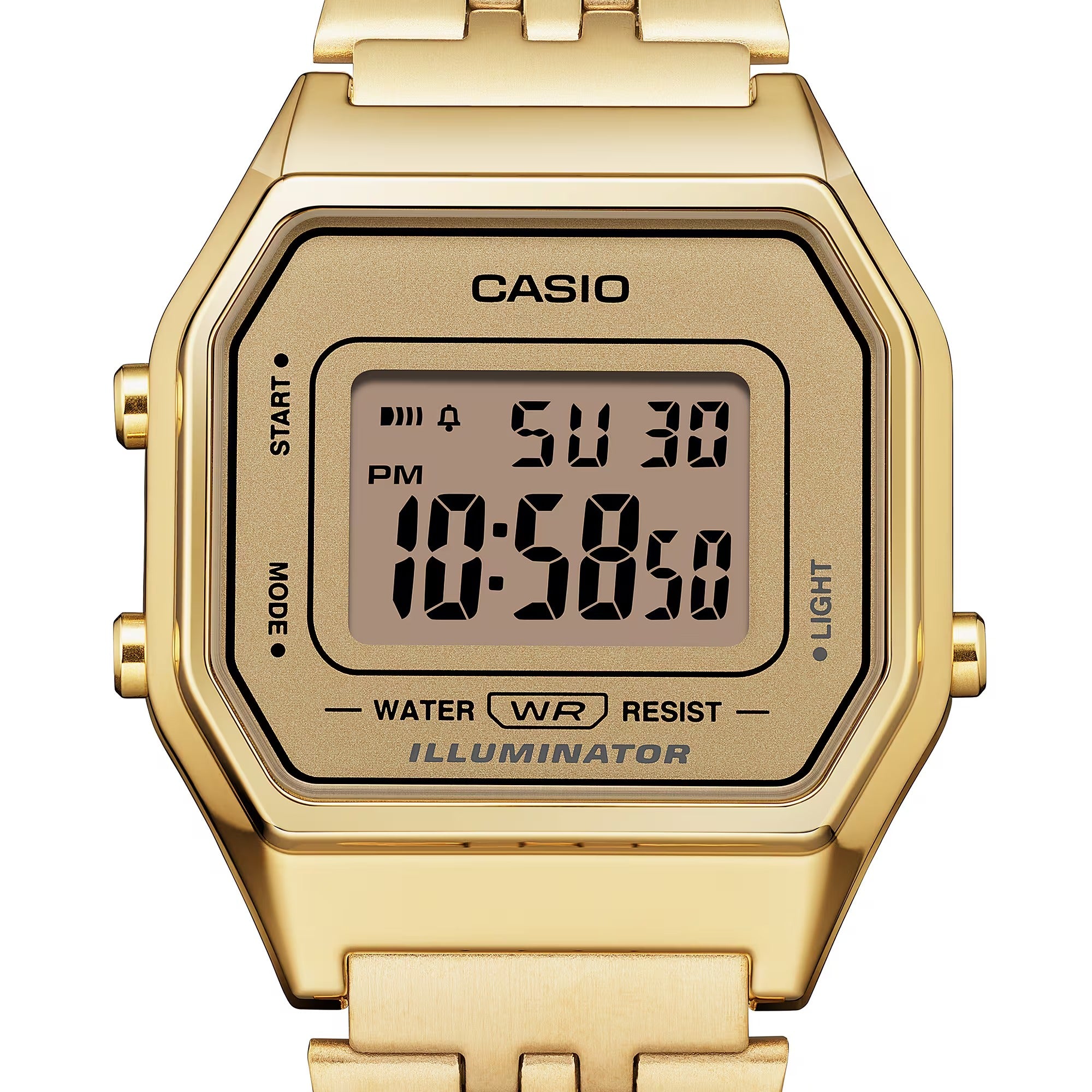 Casio Vintage Iconic Collection Uhr, ganz aus Gold, 28,6 mm – LA680WEGA-9ER