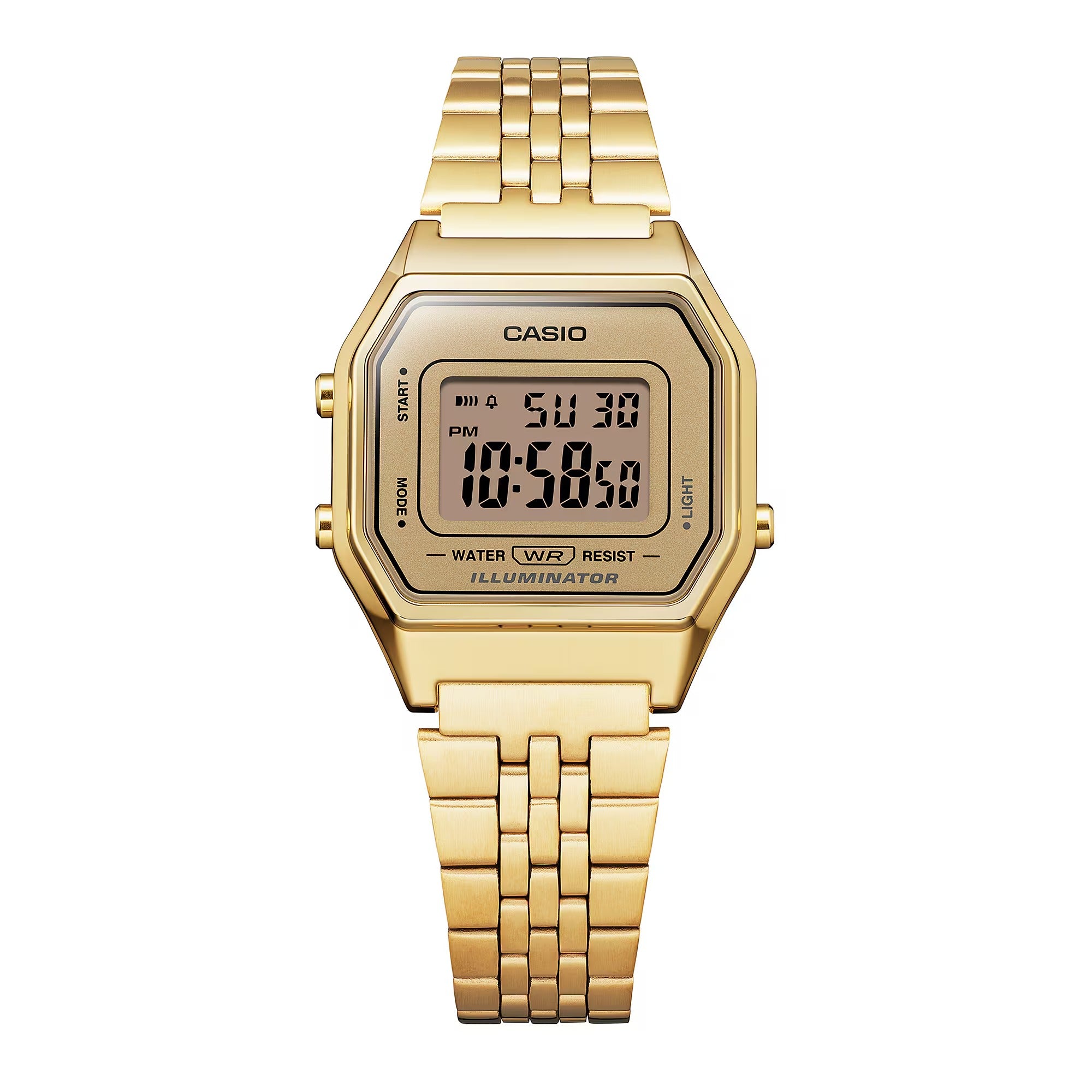 Casio Vintage Iconic Collection Uhr, ganz aus Gold, 28,6 mm – LA680WEGA-9ER
