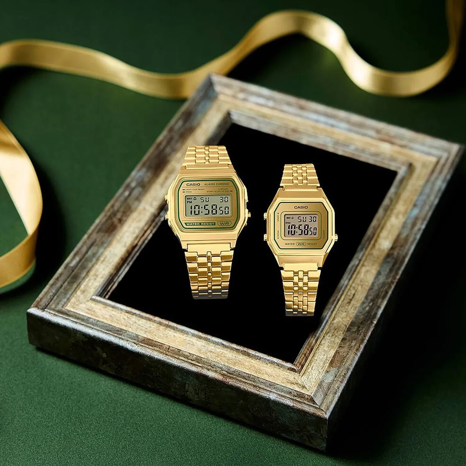 Casio Vintage Iconic Collection Uhr, ganz aus Gold, 28,6 mm – LA680WEGA-9ER