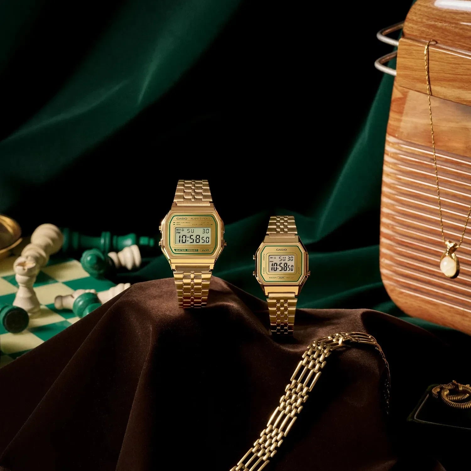 Casio Vintage Iconic Collection Uhr, ganz aus Gold, 28,6 mm – LA680WEGA-9ER