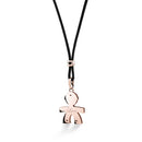 Ciondolo le bebè, I Classici. con sagoma bimbo in oro rosa 9kt - LBB040-N