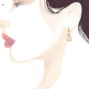 I CLASSICI BIMBA YELLOW GOLD DANGLE EARRINGS - LBB122