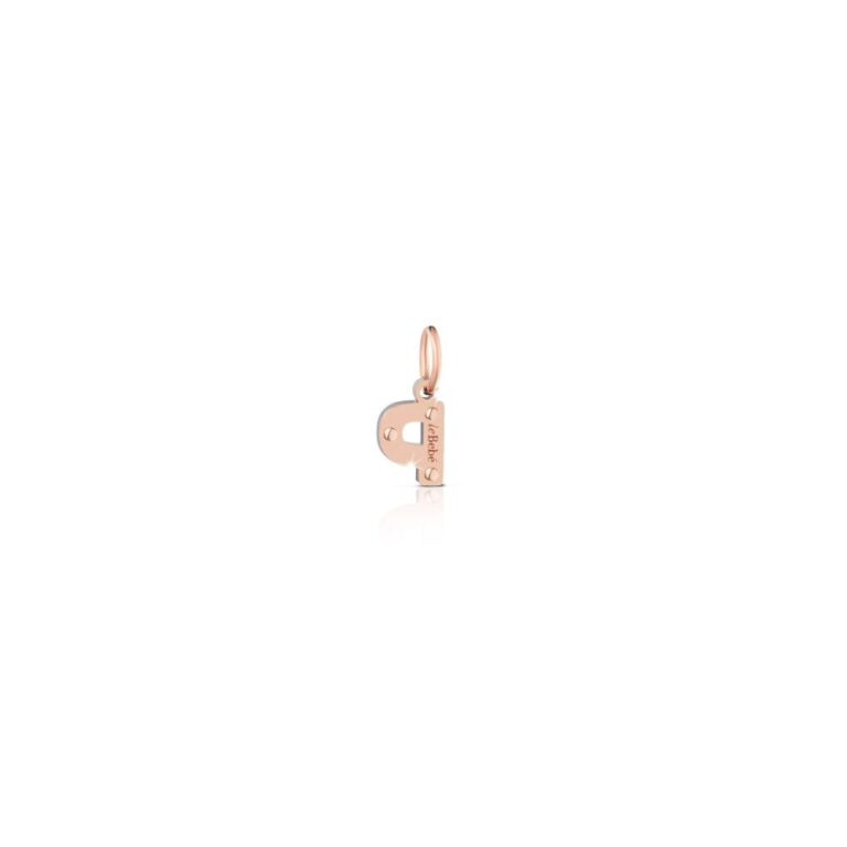 Le Bebè Charm in Rose Gold and Silver with Letter P - Lock Your Love - LBB170-P