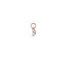 Le Bebè Charm in Rose Gold and Silver with Letter P - Lock Your Love - LBB170-P