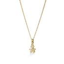 Collana Le Bebè I Preziosi con sagoma bimbo in oro giallo 18kt e diamanti - LBB253