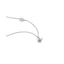 Collana Per Sempre in oro bianco e diamante da 0,15 ct con sagoma bimba incisa - LBB263