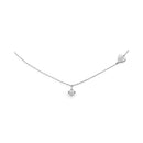 Collana Per Sempre in oro bianco e diamante da 0,15 ct con sagoma bimba incisa - LBB263