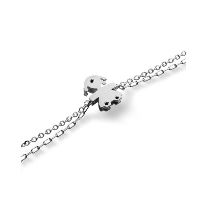 I MINI - GIRL'S WHITE GOLD AND DIAMOND BRACELET - LBB524