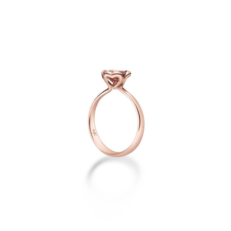 Le Bebé Ring in Rose Gold with Synthetic Rhodolite – Lovely – LBB602