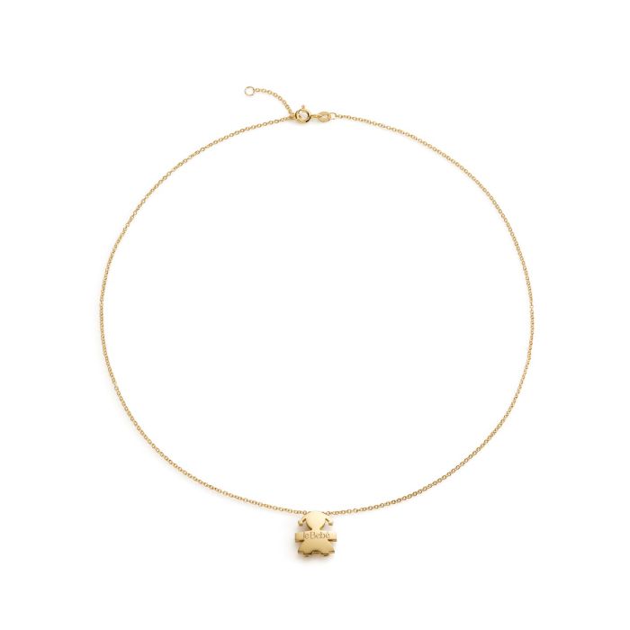 Ciondolo le bebè, I Tesorini Big, con sagoma bimba e catena in oro giallo 18kt - LBB901