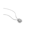 I TESORINI PENDANT WITH GIRL SHAPE IN WHITE GOLD AND DIAMONDS - LBB951