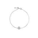 BRACCIALE LE BEBè  I Tesorini con sagoma bimba in oro bianco 18KT e diamanti - LBB953