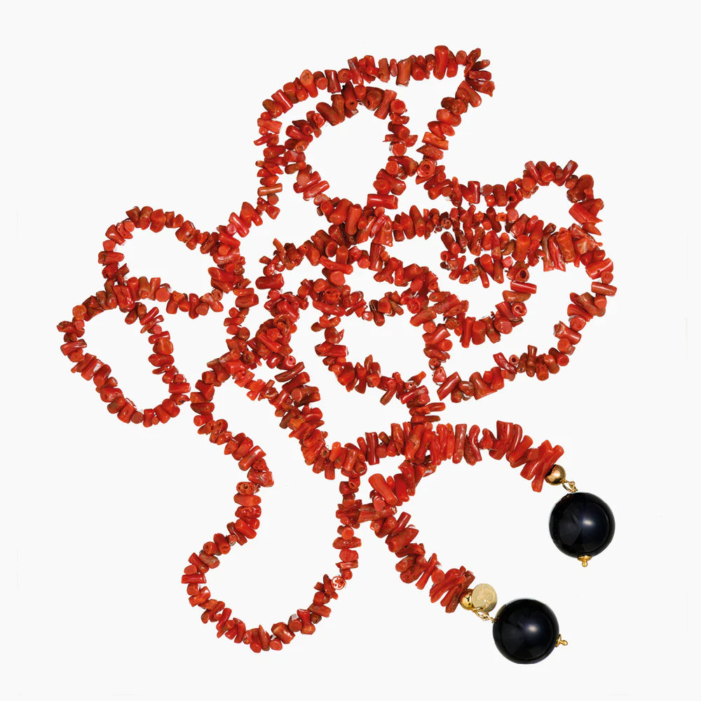 Collana Lucedeimieiocchi Laccio corallo rosso - LDMO 504