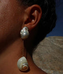 ORECCHINI argento LUCEDEIMIEIOCCHI, Collezione Seychelles, Natica mop e Perla - LDMO 542