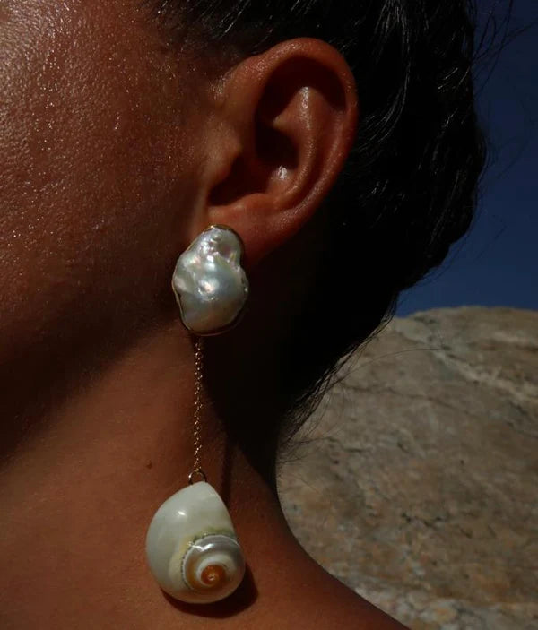 ORECCHINI argento LUCEDEIMIEIOCCHI, Collezione Seychelles, Natica mop e Perla - LDMO 542