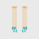 Orecchini argento LUCEDEIMIEIOCCHI, Collezione Frufru, corallo turchese - LDMO 548