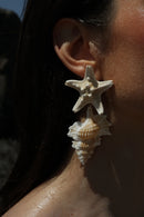 ORECCHINI argento LUCEDEIMIEIOCCHI, Collezione Seychelles, stella marina e conchiglia - LDMO 554