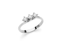 White gold trilogy ring with diamonds - LID3312