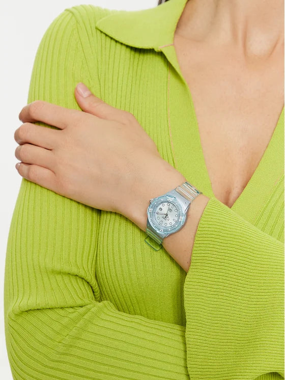 Orologio Casio Collection trasparente, colore azzurro, 34MM - LRW-200HS-2EVEF