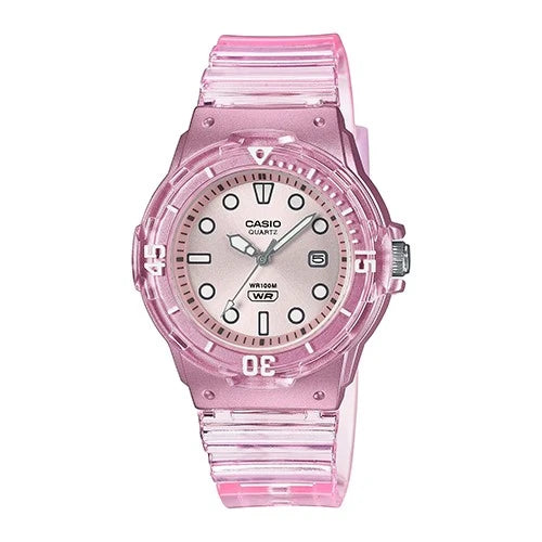 Orologio Casio Collection, trasparente, colore rosa, 34mm - LRW-200HS-4EVEF