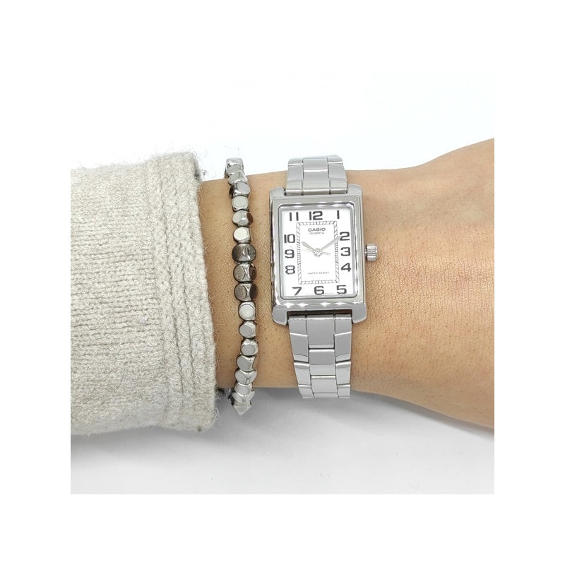 Orologio CASIO Collection, quadrante Silver, 21mm - LTP-1234PD-7BEG