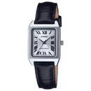 OROLOGIO CASIO LTP-B Series, CINTURINO IN PELLE NERO E QUADRANTE SILVER, 22mm - LTP-B150L-7B1EF