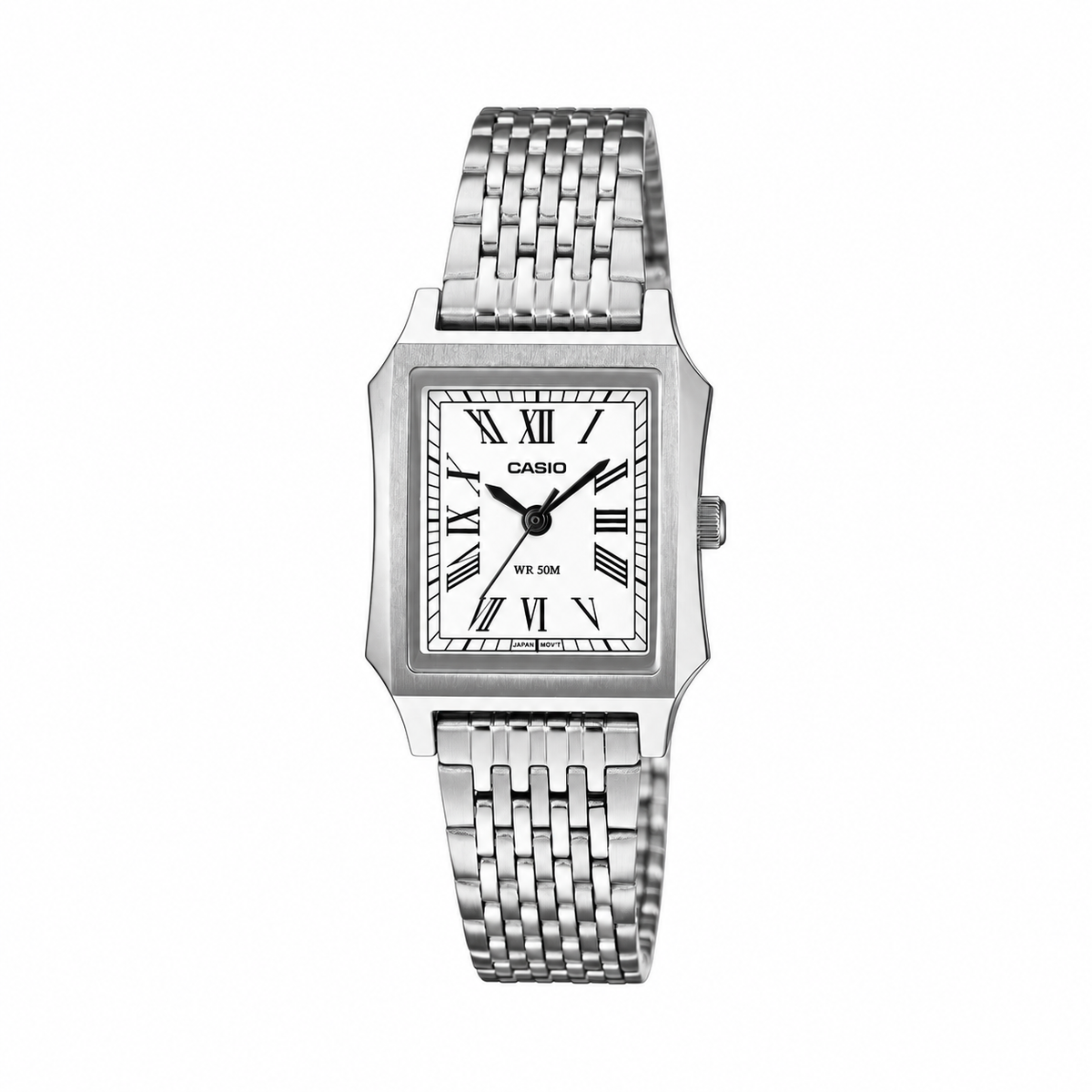 OROLOGIO CASIO UNISEX, QUADRANTE RETTANGOLARE E BIANCO, 32mm - LTP-B190D-7BVER