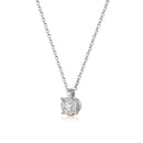 NECKLACE WITH ANGEL IN GOLD AND DIAMONDS - LUX01