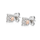 White gold and diamond light point earrings - LUX20