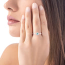 ANELLO ROBERTO GIANNOTTI CON ANGELI IN ORO 9KT, DIAMANTI E SMERALDO - LUX202S