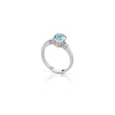 Anello roberto giannotti con Angeli in Oro 9kt, Diamanti e Acquamarina - LUXAM03