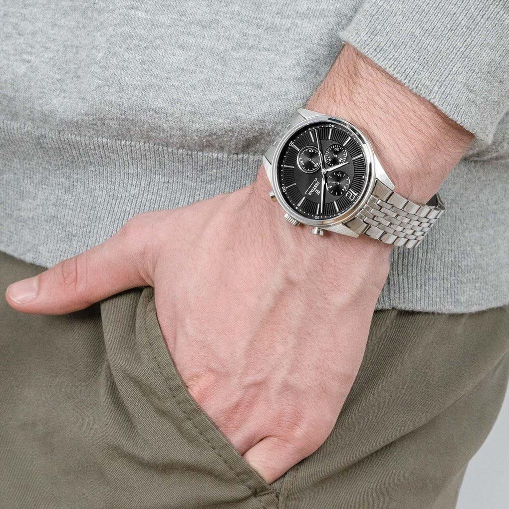 Orologio da uomo Festina Timeless Chronograph, quarzo quadrante nero, 41.5mm - F20285/4