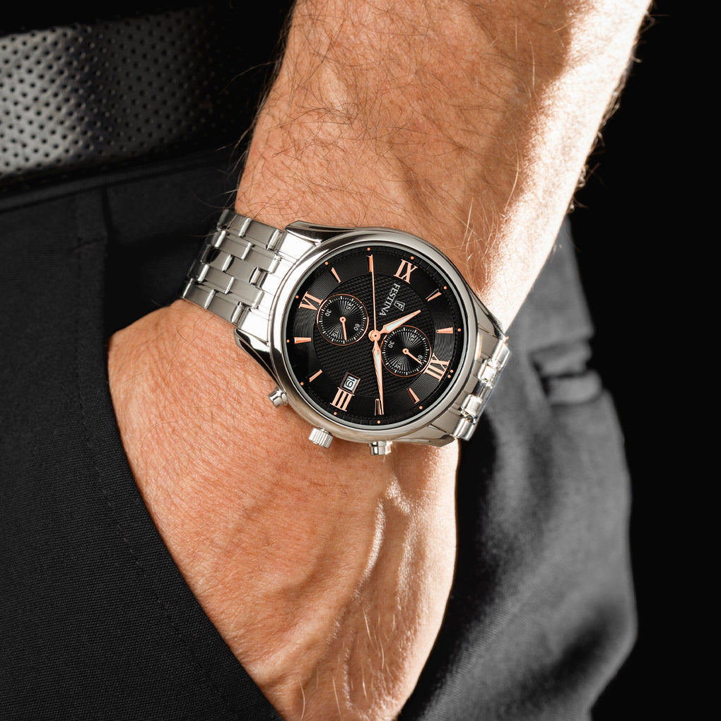Orologio da uomo Festina Timeless Chronograph, quarzo quadrante nero, 42mm - F6854/7