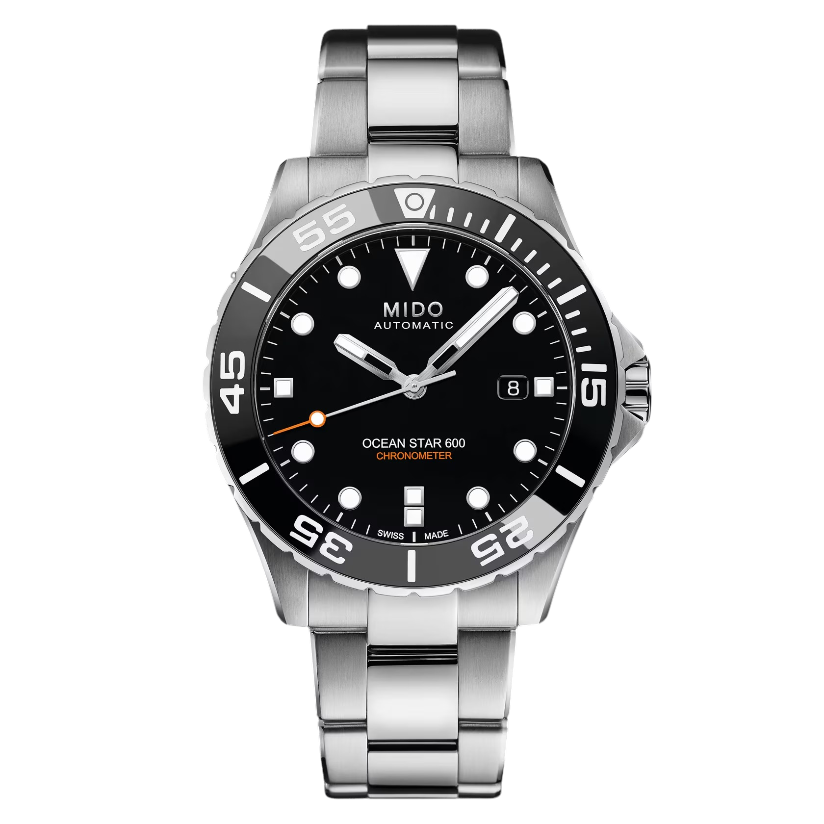 Orologio Mido Ocean Star 600 Certificato COSC, quadrante nero, 43.5MM - M0266081105100