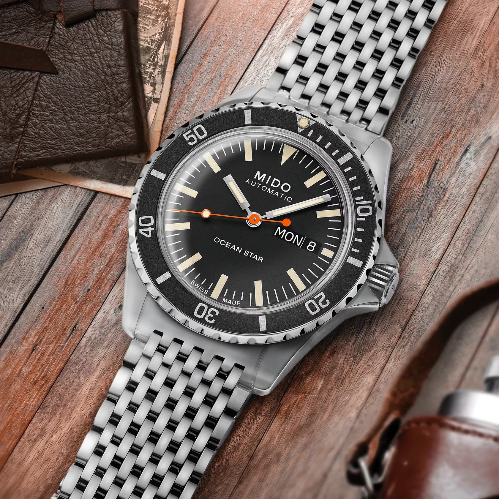 Orologio Mido Ocean Star Tribute, special edition automatico e cinturino extra, 40.5mm - M0268301105100