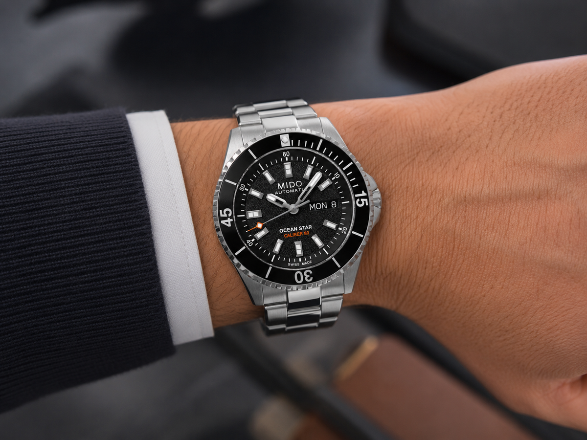 Orologio Mido Ocean Star 200, automatico quadrante nero, 41MM - M0269301105100